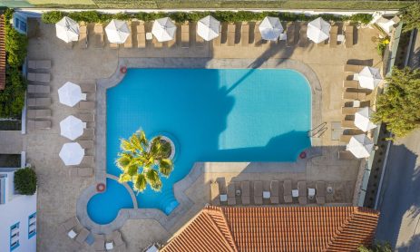 aegean-blu-kos-swimming-pool-drone-view